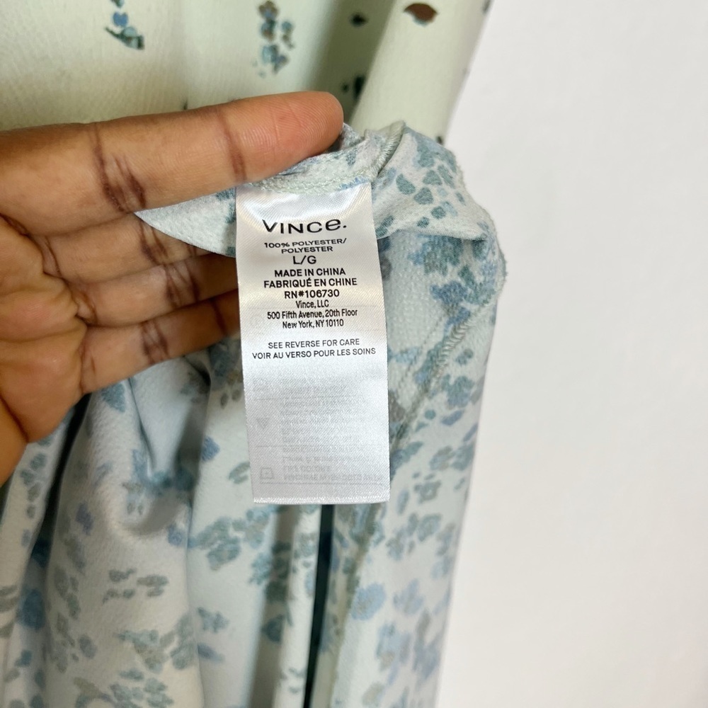 Vince Asymmetrical Floral Dress - Picture 10 of 11